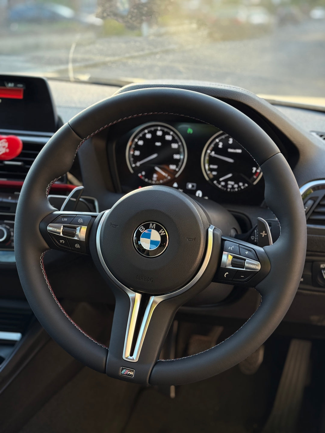 BMW F-Series Nappa Leather Tri-Stitch Steering Wheel