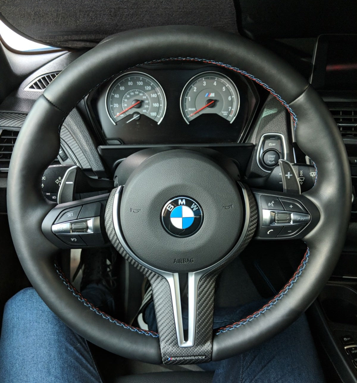 BMW M Performance F - Series Steering Wheel Trim Dry Carbon Fibre