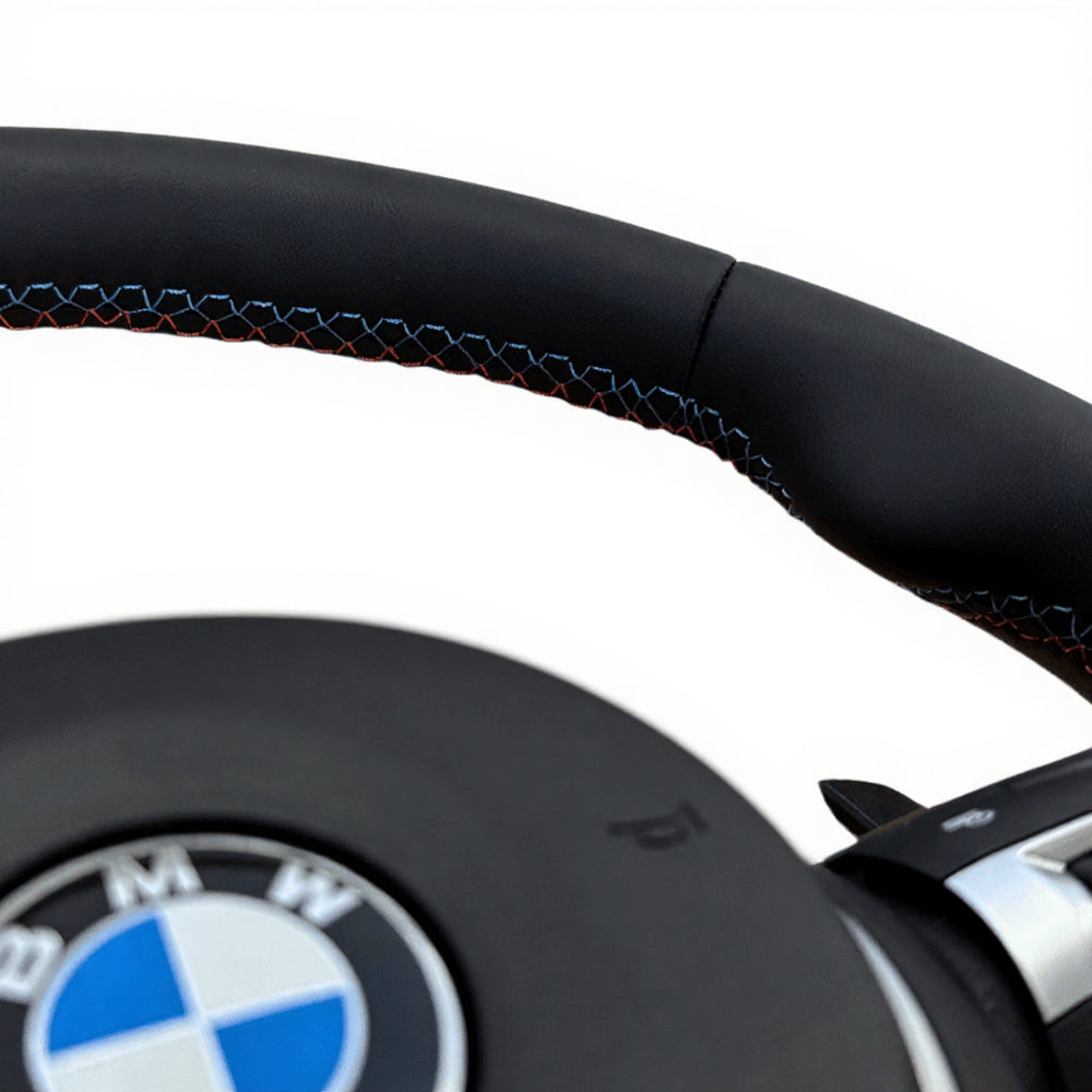 BMW F-Series Nappa Leather Tri-Stitch Steering Wheel