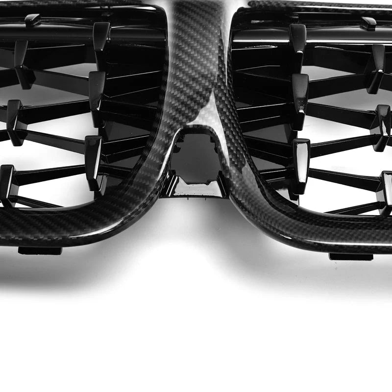 BMW 3 Series G20 G21 Pre-LCI Carbon Fibre Diamond Grill (2019-2022)