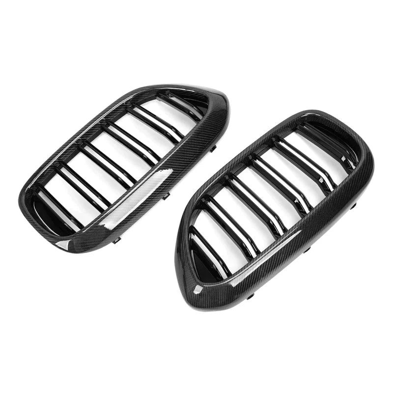BMW 5 Series G30 & M5 F90 Carbon Fibre Double Slat Front Grill (2017-2020)