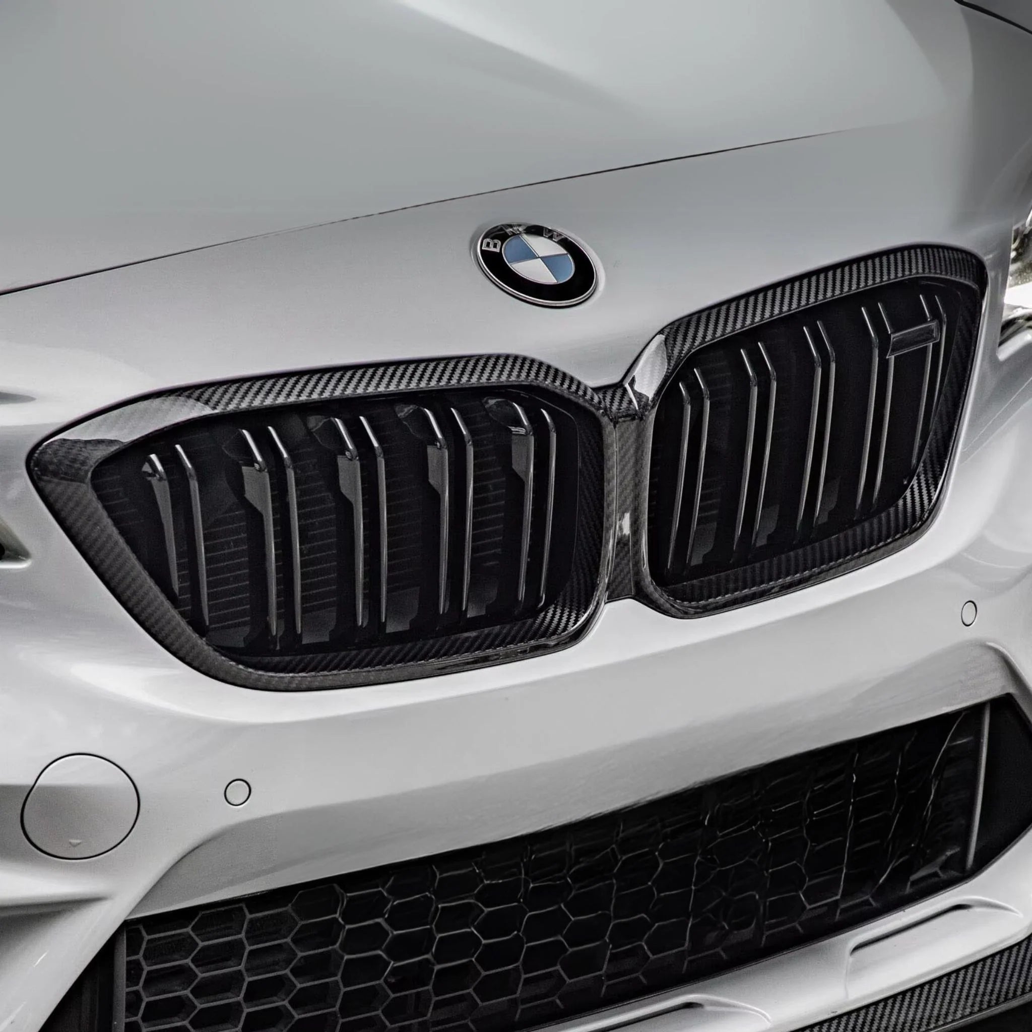 BMW M2 F87 Competition Carbon Fibre Double Slat Front Grills (2018-2020)
