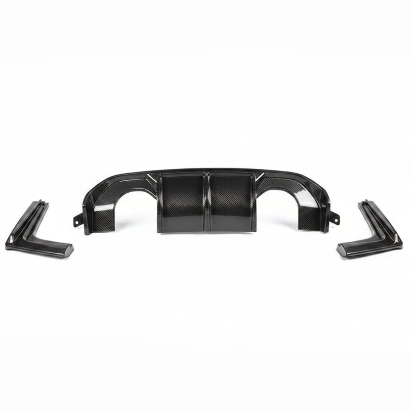 BMW M3 F80 / M4 F82 F83 3 Piece Pre-Preg Dry Carbon Fibre Rear Diffuser(2014-2019)