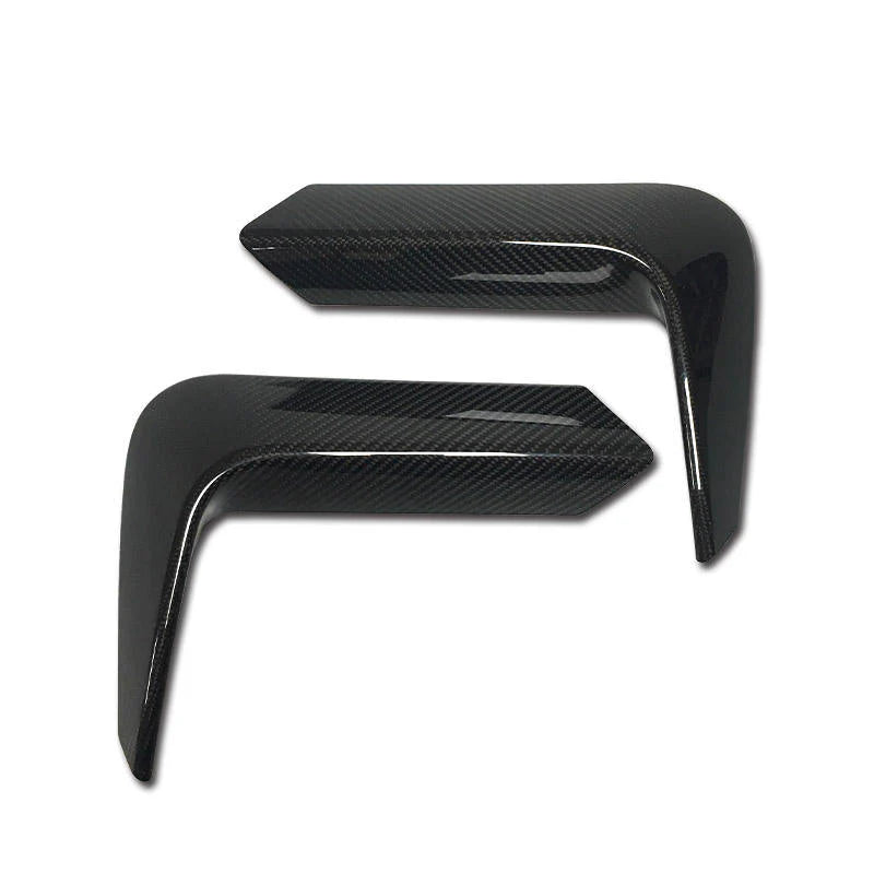 BMW M3 F80 / M4 F82 F83 Pre-Preg Dry Carbon Fibre Rear Bumper Fins (2012-2018)