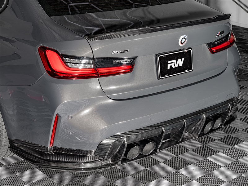 BMW M3 G80 G81 / M4 G82 G83 Pre-Preg Dry Carbon Fibre Oem Style Rear Diffuser (2021+)