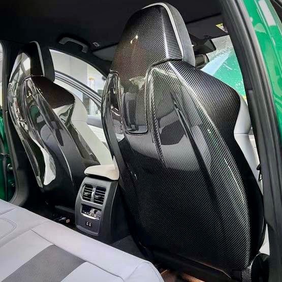 BMW M3 G80 G81 / M4 G82 G83 Pre-Preg Dry Carbon Fibre Rear Seat Back Cover (2021+)
