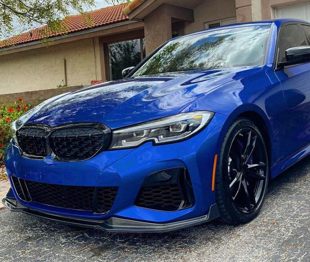 BMW 3 Series G20 G21 M-Sport Mp Style Carbon Fibre Front Lip Splitter (2019-2022)