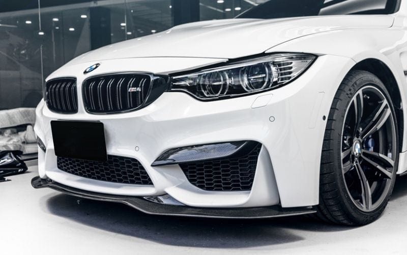 BMW M3 F80 / M4 F82 F83 Carbon Fibre V Style Front Lip Splitter (2014-2019)