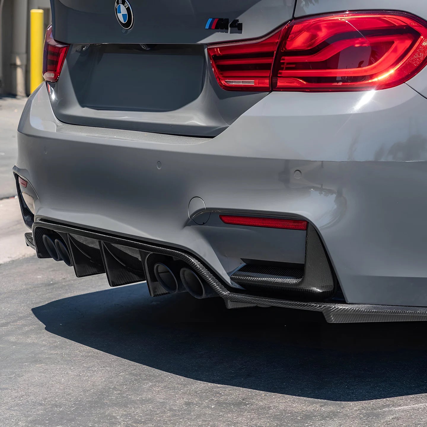 BMW M3 F80 / M4 F82 F83 Pre-Preg Dry Carbon Fibre Rear Bumper Fins (2012-2018)
