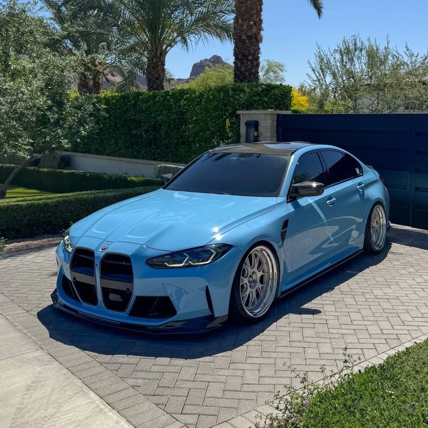 BMW M3 G80 G81 / M4 G82 G83 Pre-Preg Dry Carbon Fibre 3D Style Front Splitter (2021+)