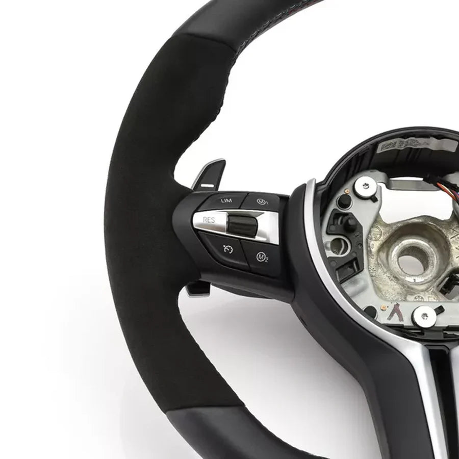 BMW M Performance Style Steering Wheel - F Series Half Alcantara/Leather