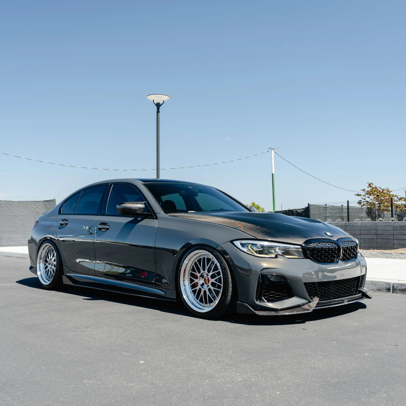 ADRO Style Carbon Fibre Front Splitter BMW 3 Series G20 G21 Pre Lci