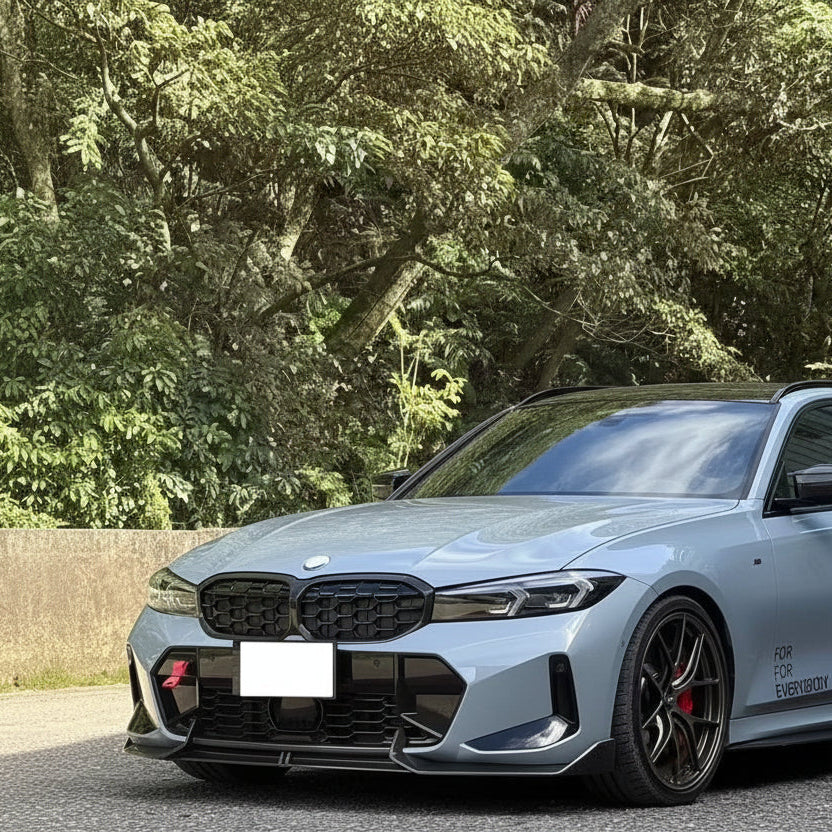 BMW 3 Series G20 / G21 LCI Pre Preg Dry Carbon Fiber ADRO Style Front Lip