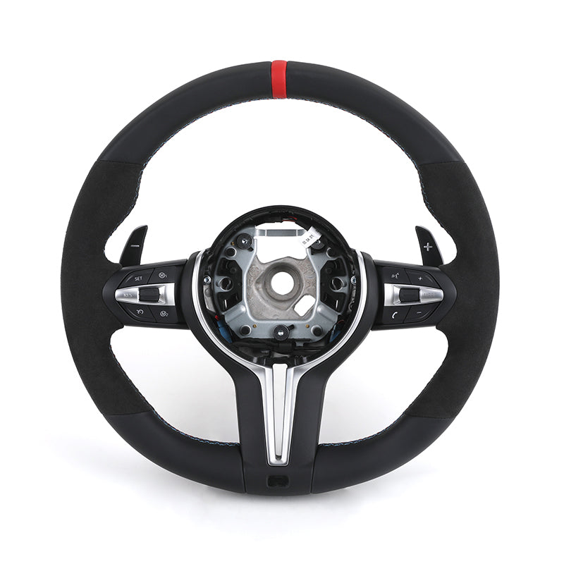 BMW M Performance Style Steering Wheel - F Series Half Alcantara/Leather