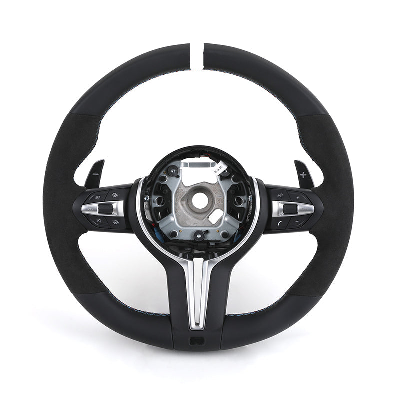 BMW M Performance Style Steering Wheel - F Series Half Alcantara/Leather