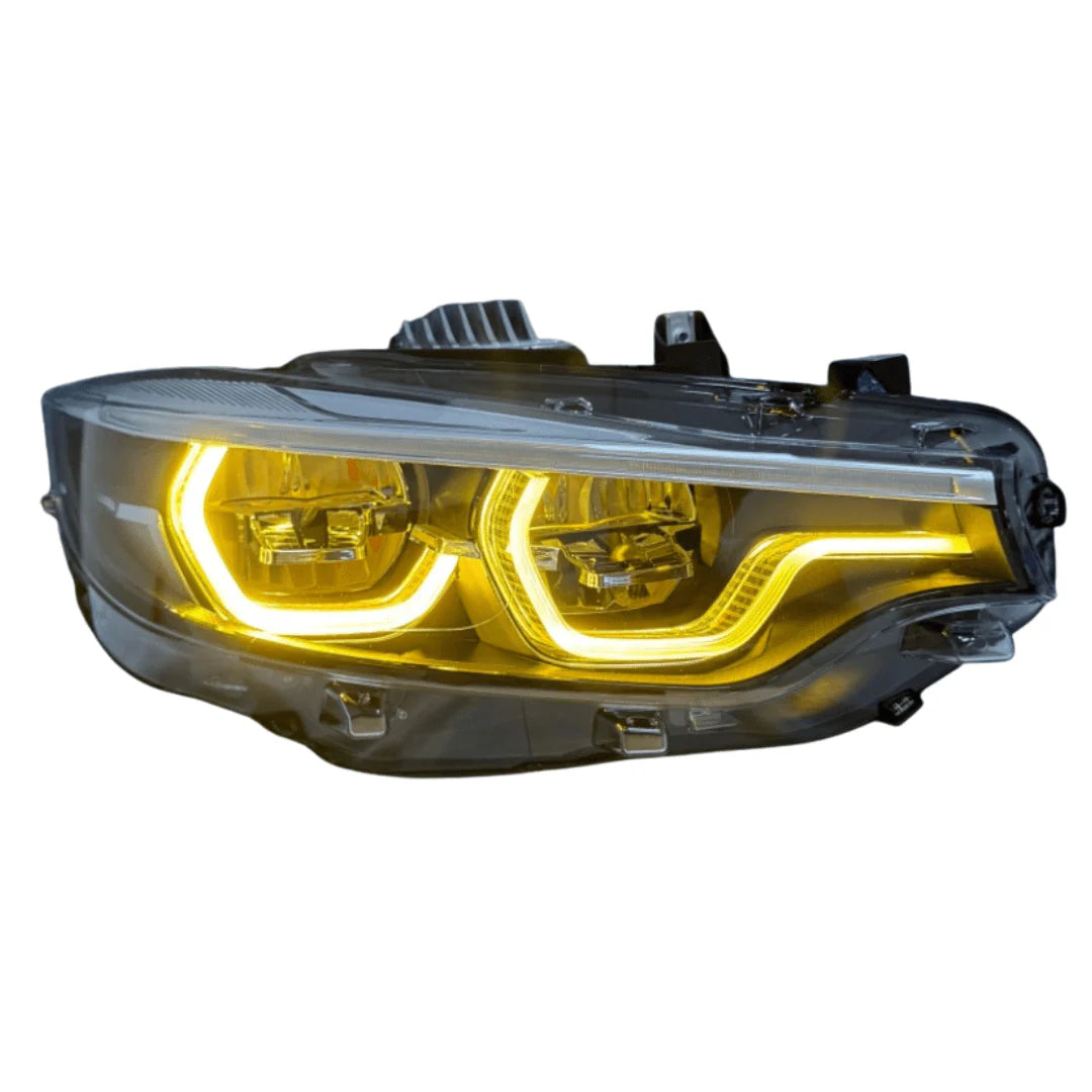 BMW 4 Series F32/F8X 2013-2019 Headlight IKON V2 Switchable DRL's Yellow/White